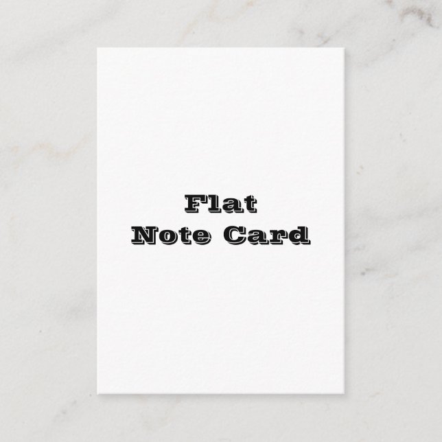 Professional 3.5" x 2.5" Squared Flat Card (Front)