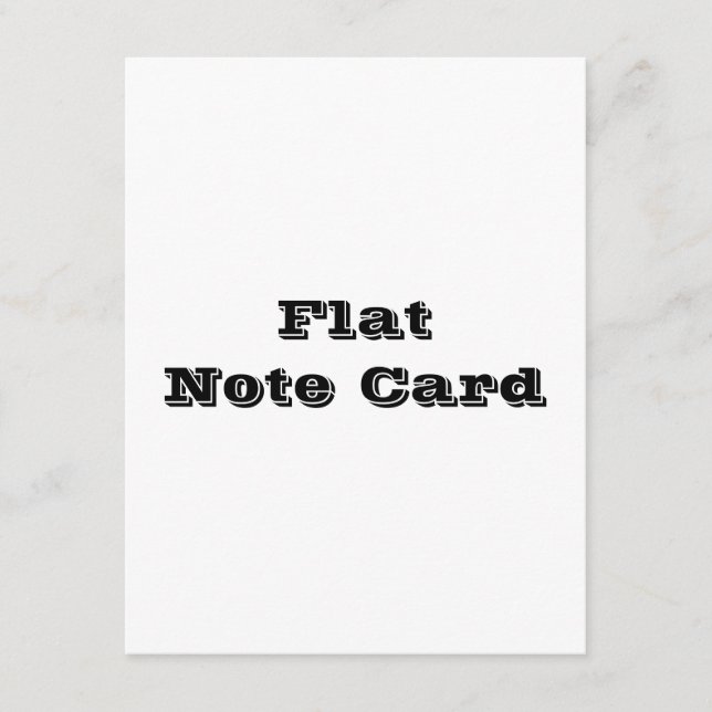 Professional 4.25" x 5.5" Squared Flat Card (Front)