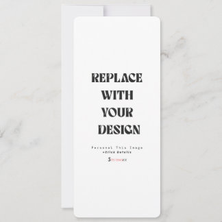 Professional 4" x 9.25" Invitation Card