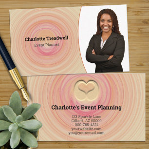Professional Abstract Sand Spiral Template Business Card