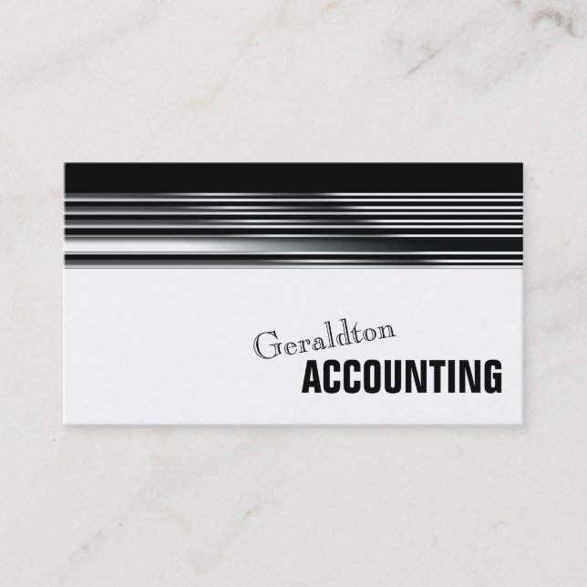 Professional Accountant Simple Metal Business Card (Front)