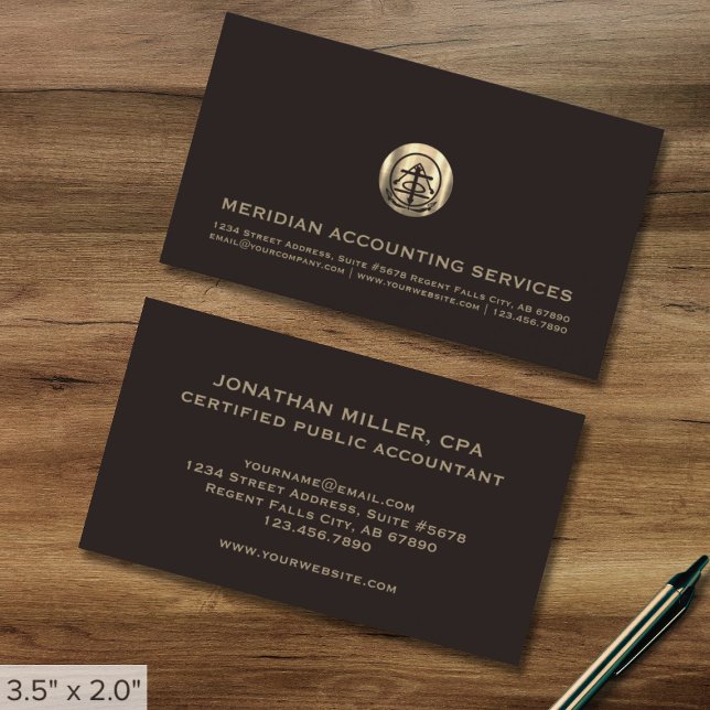 Professional Accounting Business Cards (Creator Uploaded)