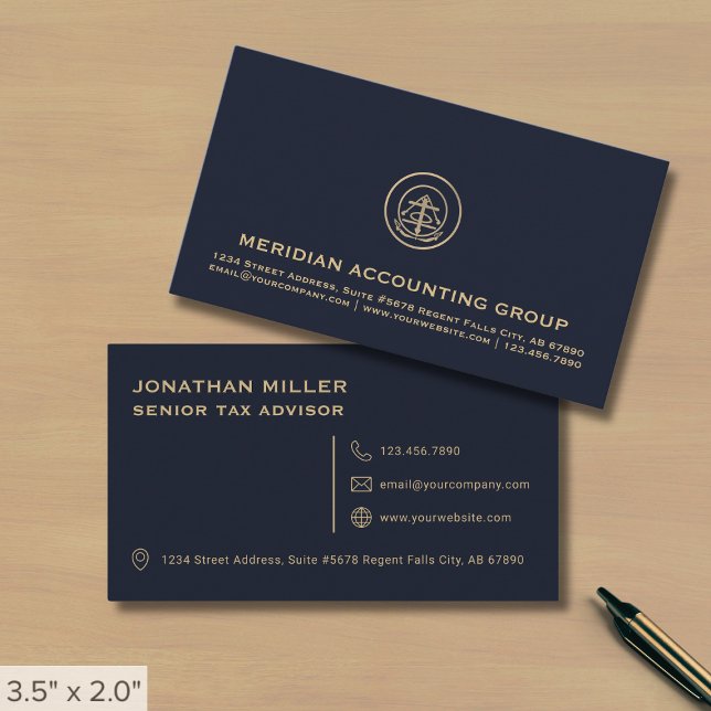 Professional Accounting Firm Business Card (Creator Uploaded)
