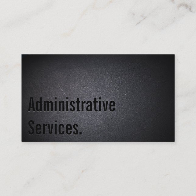 Professional Administrative Services Business Card (Front)