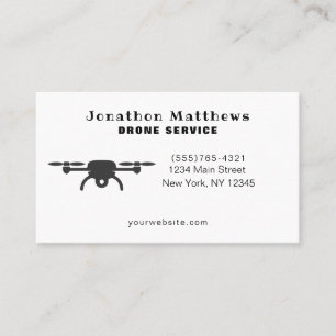 Professional Aerial Drone Photography Service Business Card