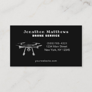 Professional Aerial Drone Photography Service Business Card