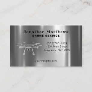 Professional Aerial Drone Photography Service Business Card