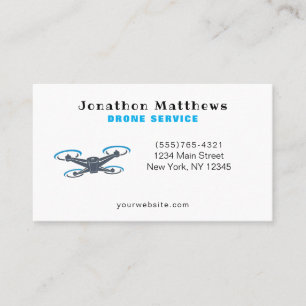Professional Aerial Drone Service Business Card