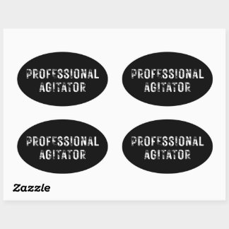 PROFESSIONAL AGITATOR OVAL STICKER