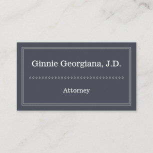 Professional and Clean Attorney Business Card