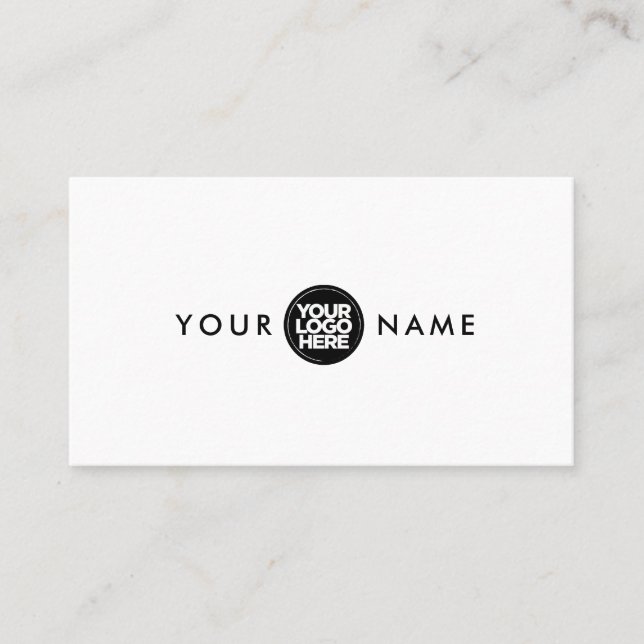 Professional and Simple Business Cards with Logo (Front)