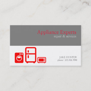 Professional Appliances Service & Repair Business Card