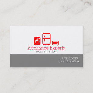 Professional Appliances Service & Repair Business Card