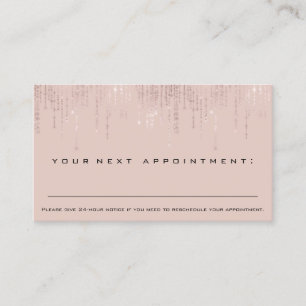 Professional Appointment Reminder Certificated Business Card