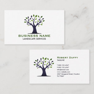 Professional Arborist Landscape & Tree Care Business Card