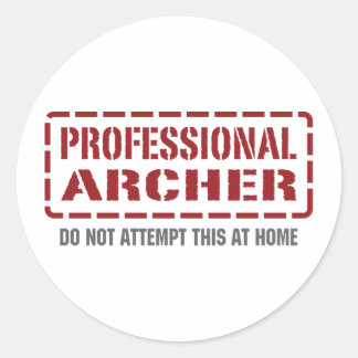 Professional Archer Classic Round Sticker