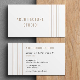 Professional architect elegant designer modern business card