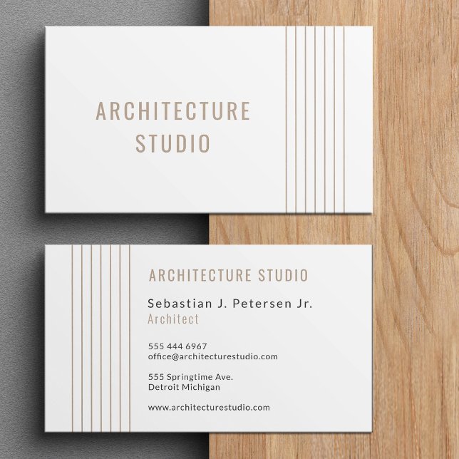 Professional architect elegant designer modern business card (Creator Uploaded)