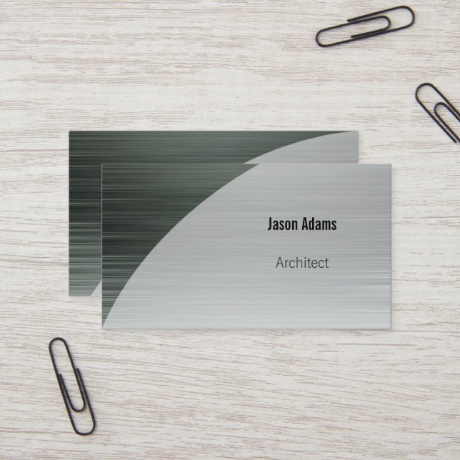 Professional Architect | Modern Gifts Business Card (Front/Back In Situ)
