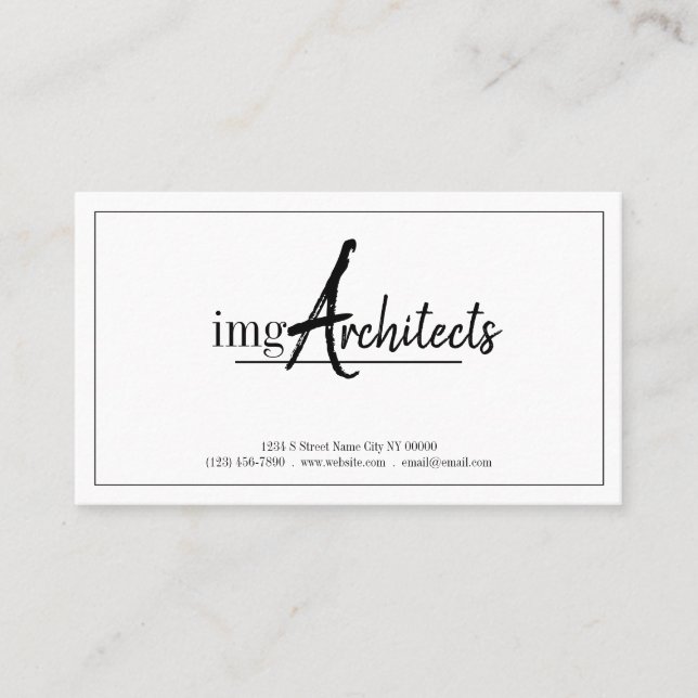 Professional Architects , Design, Business Card (Front)
