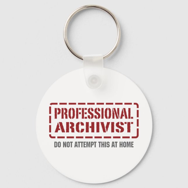Professional Archivist Key Ring (Front)