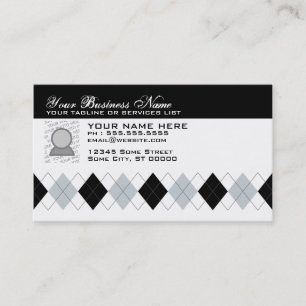 professional argyle business card