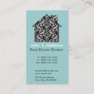 Professional Art Deco Geometric Lace  Pattern Business Card