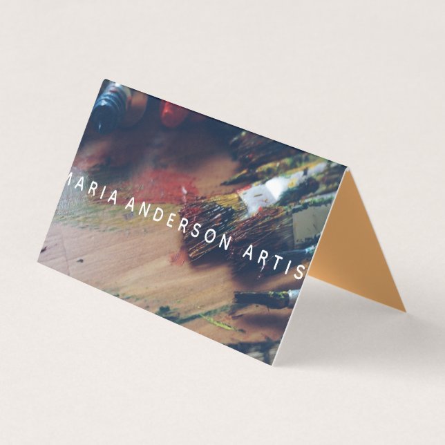 Professional Artist Business Card (Front)