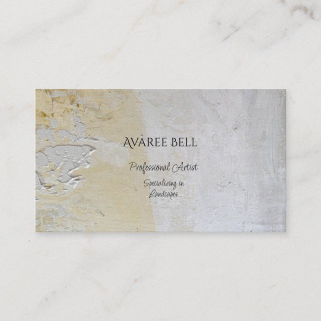 Professional Artist (Landscape) Texture  Business  Business Card (Front)