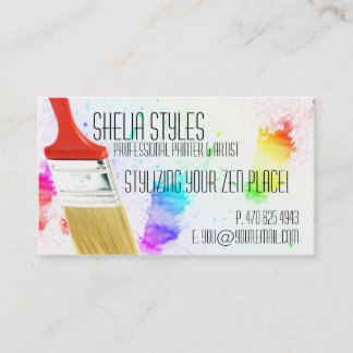 Professional Artist Painter Business Cards
