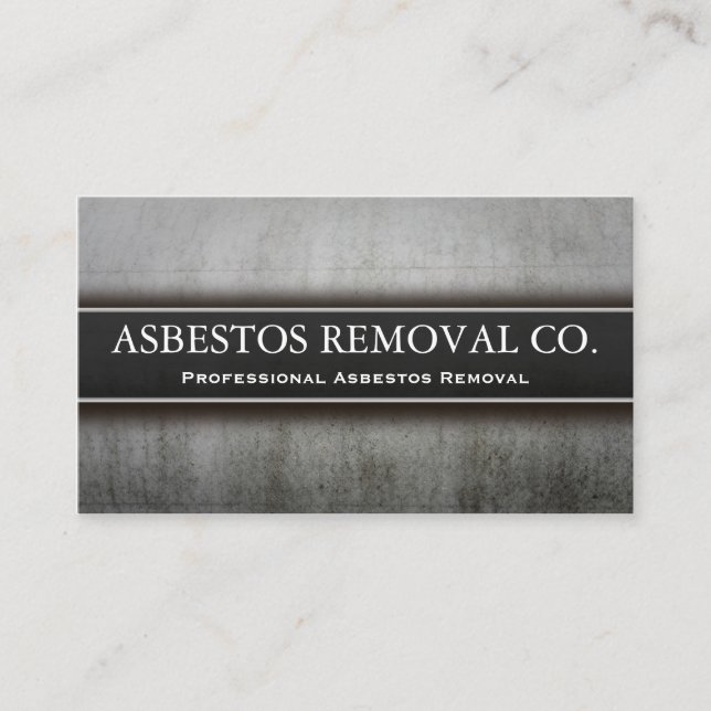 Professional Asbestos Removal Business Card (Front)