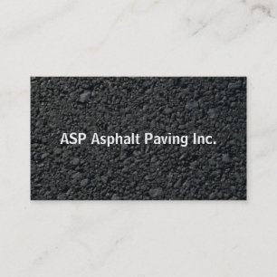 Professional Asphalt Paving Company Business Card