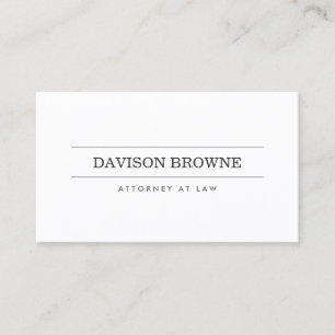 Professional Attorney Business Card