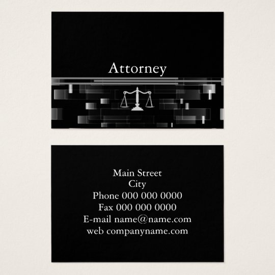 Professional Attorney Business Card