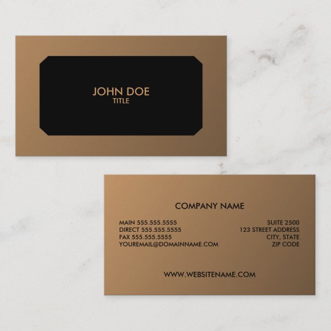 Professional / Attorney Business Card (Front/Back)