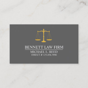 Professional ATTORNEY, LAW FIRM Business Card