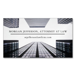 Professional Attorney Lawyer Office Building Magnetic Business Card