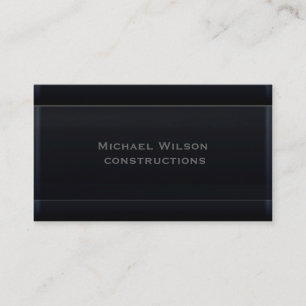 Professional attractive elegant black business card