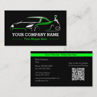 Professional Auto Body Paint Shop Automotive Business Card