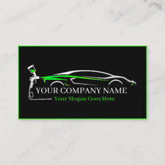 Professional Auto Body Paint Shop Automotive Business Card