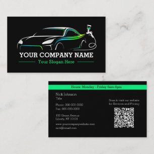 Professional Auto Body Paint Shop Automotive Business Card