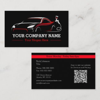 Professional Auto Body Paint Shop Automotive Business Card