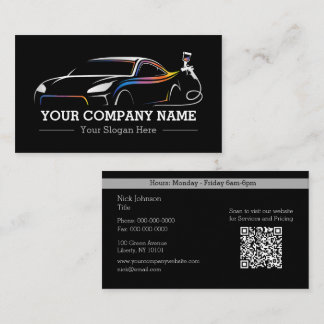 Professional Auto Body Paint Shop Automotive Business Card