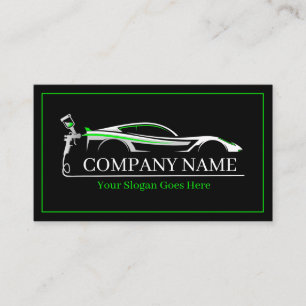 Professional Auto Body Paint Shop Automotive  Business Card