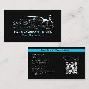 Professional Auto Body Paint Shop Automotive Business Card