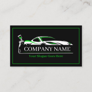 Professional Auto Body Paint Shop Automotive Business Card
