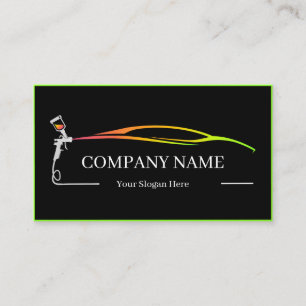 Professional Auto Body Paint Shop Automotive Business Card