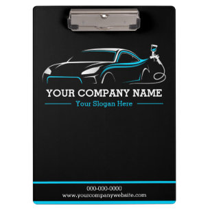 Professional Auto Body Paint Shop Automotive Clipboard