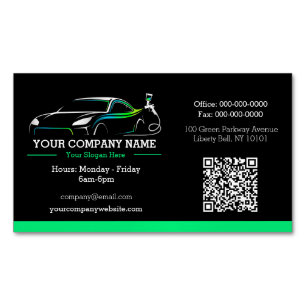 Professional Auto Body Paint Shop Automotive Magnetic Business Card