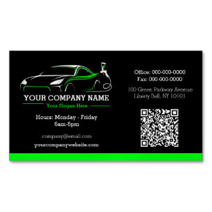 Professional Auto Body Paint Shop Automotive Magnetic Business Card